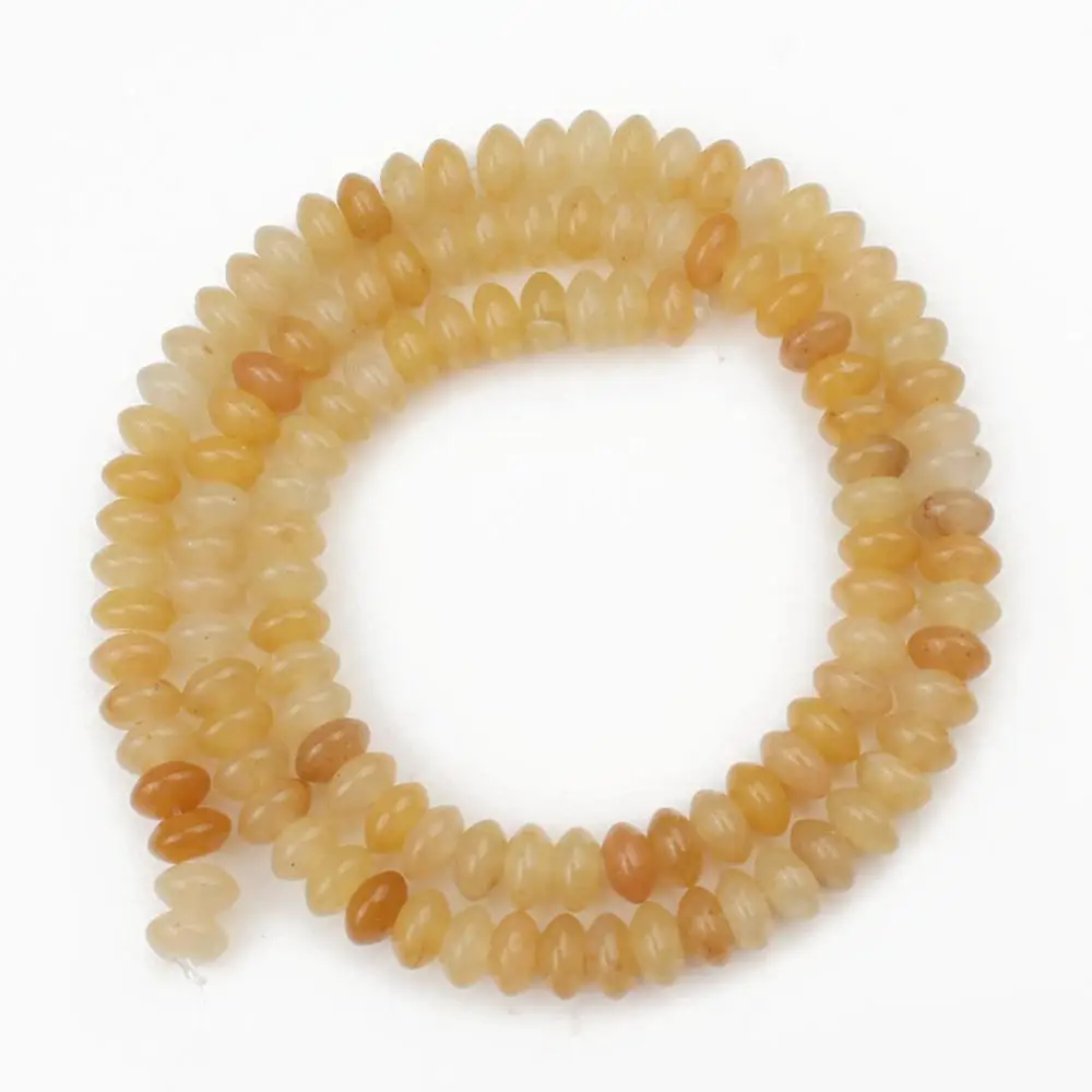 Yellow Jade 6 мм натуральный камень опал Малахит белый кварц Агаты Rondelle бусины для самостоятельного изготовления ювелирных изделий браслет серьги шпильки аксессуары 15" - Цвет: Yellow Jade