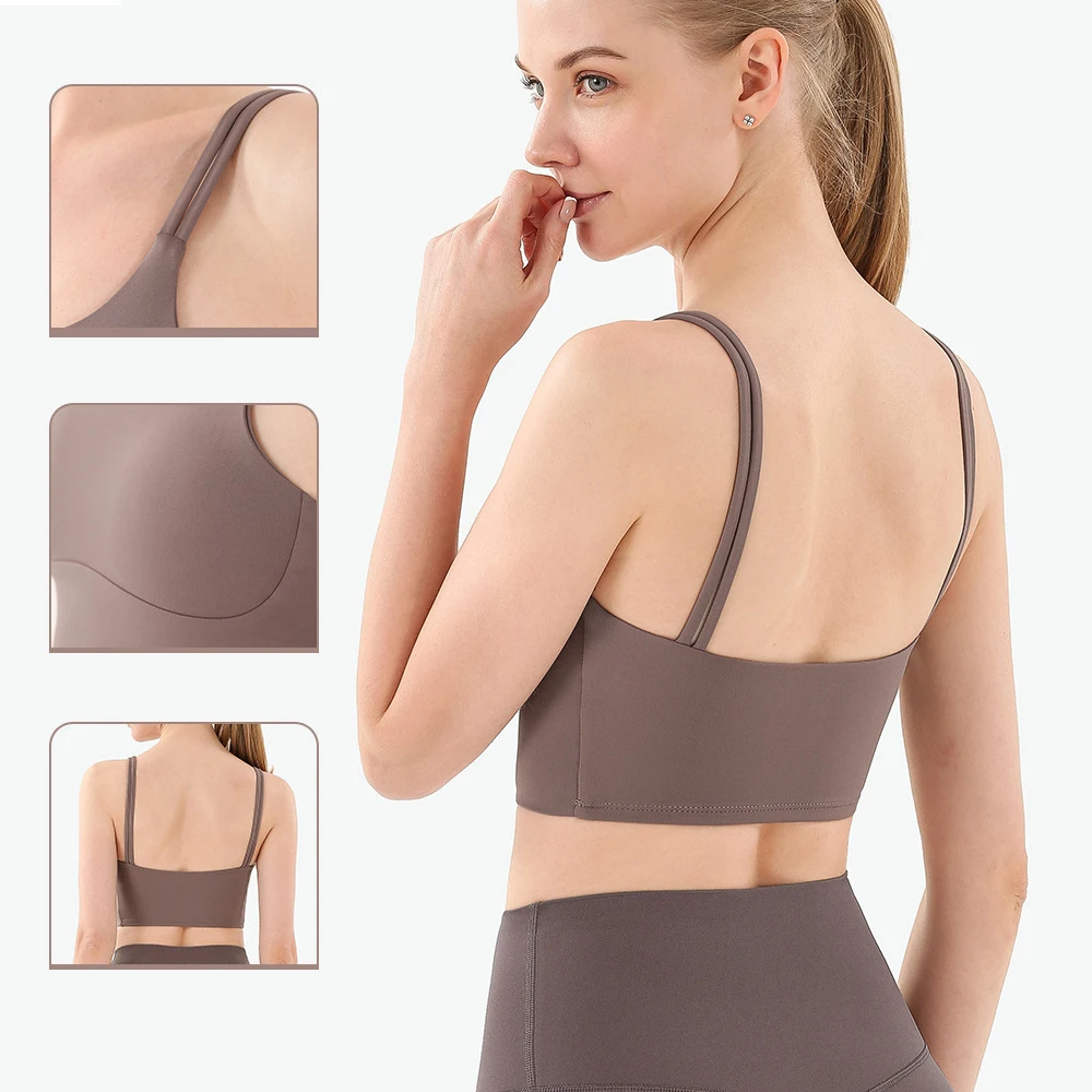 

Женский спортивный бюстгальтер с чашками пуш-ап