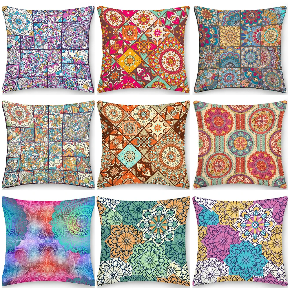 

Bohemia Printed Pillowcase Decorative Sofa Cushion Case Bed Pillow Cover Home Decor Car Cushion Cover Fabric Pillow Case