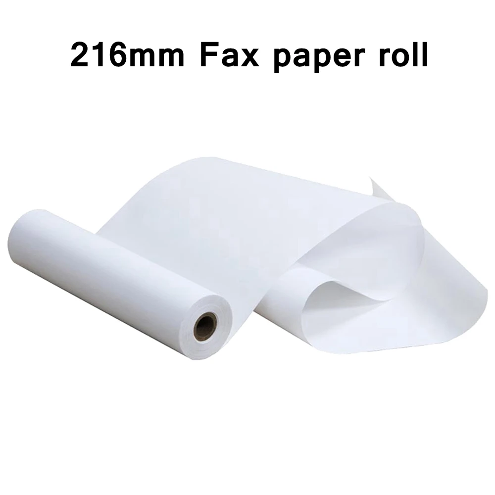 1 Rotolo Di Carta Termica Per Fax A4 216Mm X 16 Metri Di Carta Termica Per Fax 55G Di Carta Patinata