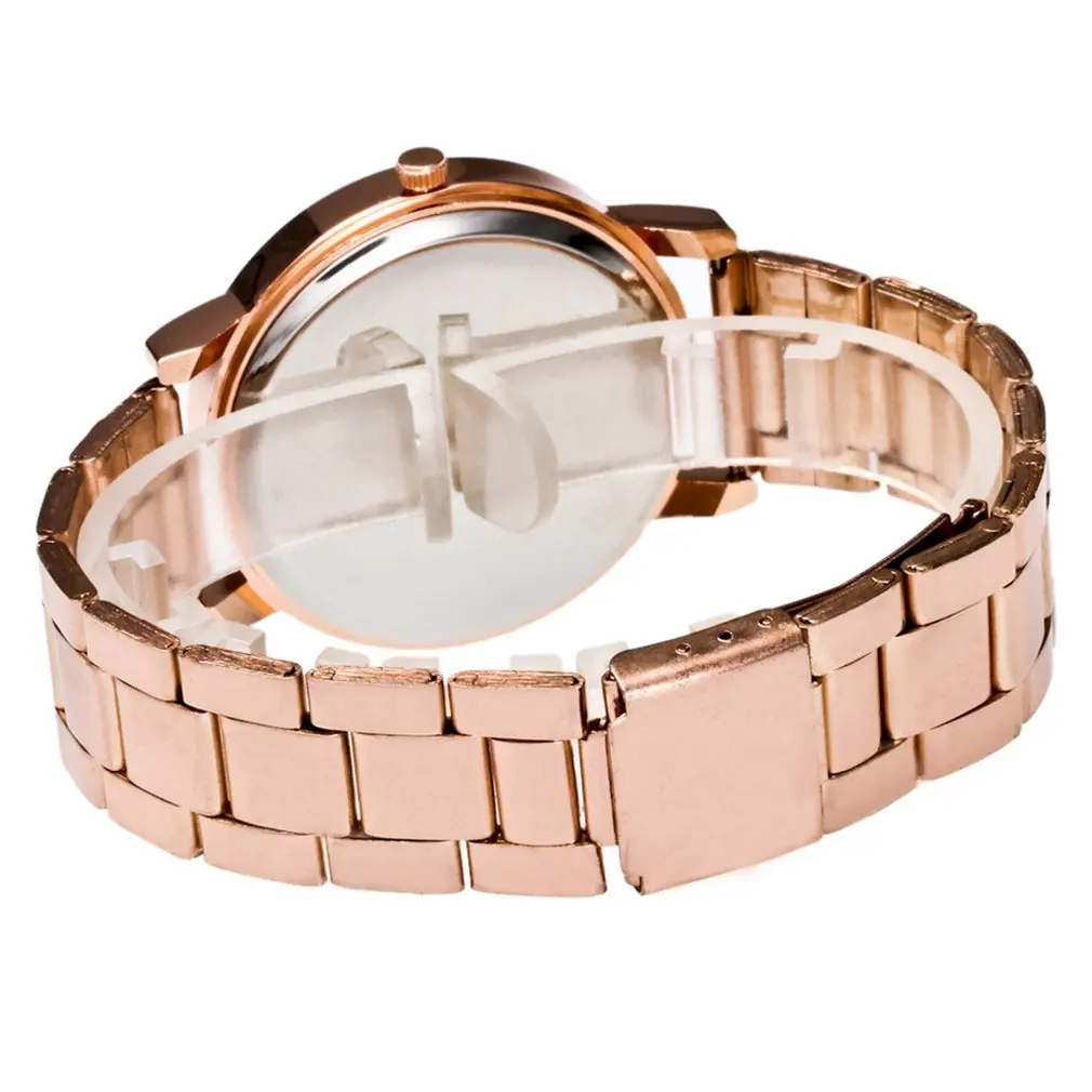 Мужские наручные часы из нержавеющей стали золотые и розовые кварцевые лучший