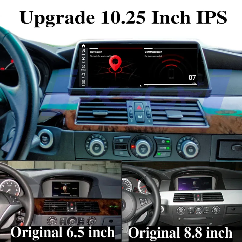 

For BMW 5 E60 E61 E62 E63 520 540 545 550 M5 CCC CIC iDrive Car Stereo Audio 4G Navigation GPS Navi Radio CarPlay 360 BirdView