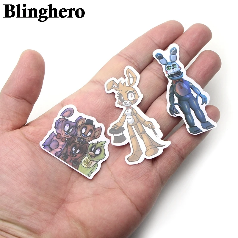 

CA672 Wholesale 20 Sets /Lot Five Nights at Freddy's kids art print notebook cellphone laptop scrapbooking album decals sticker