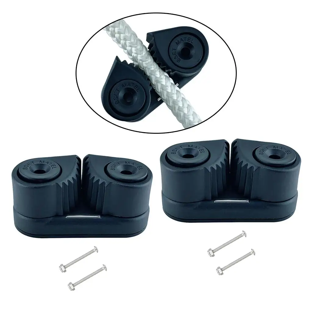 

2x Cam Cleat Cam Wre Fairlead Sailing Dinghy Equipment for 3-12mm Dia. Rope