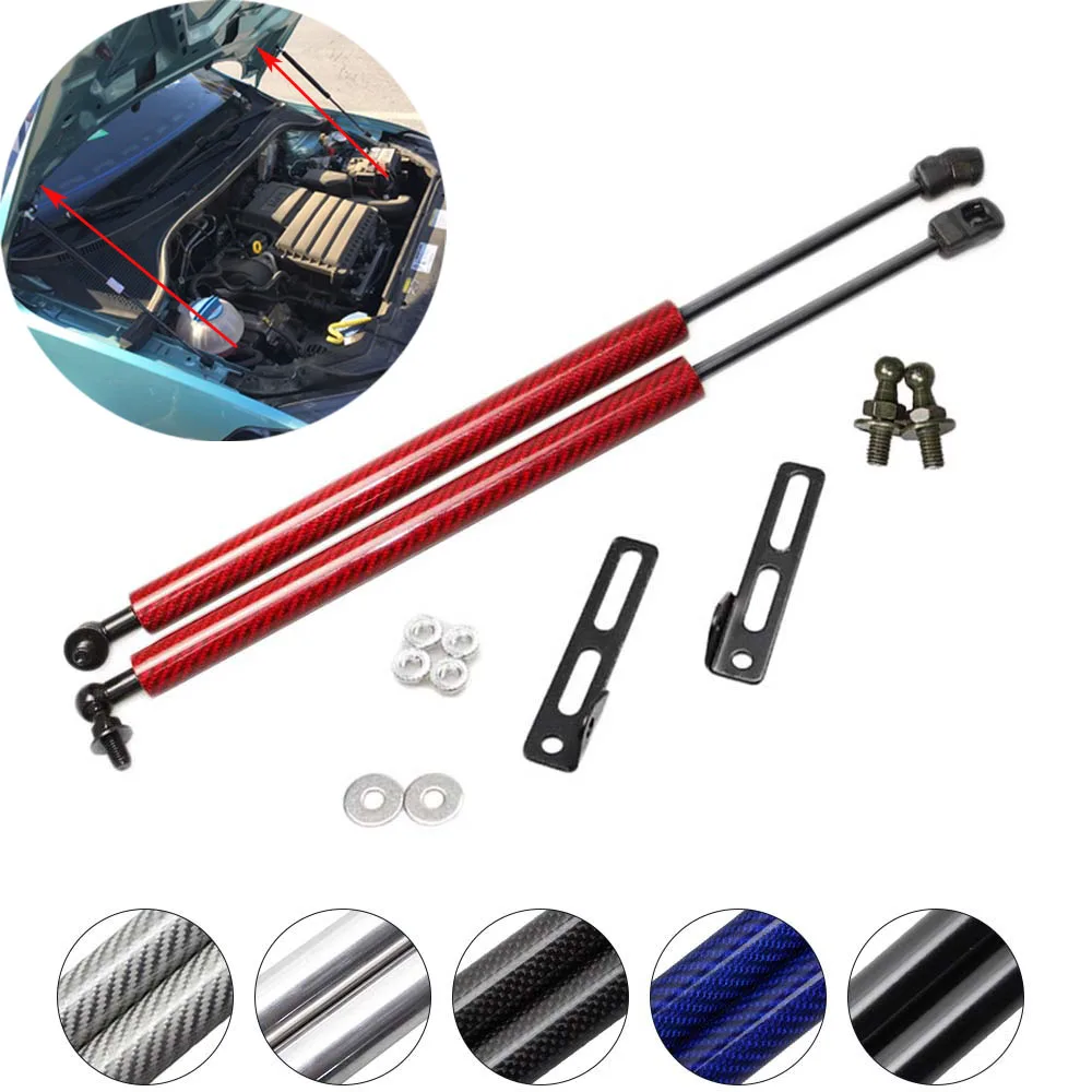 Для Volkswagen Jetta MK6 2012- 2x передний капот капота модифицирует газовые стойки из углеродного волокна поддержка подъема газа пружинный амортизатор