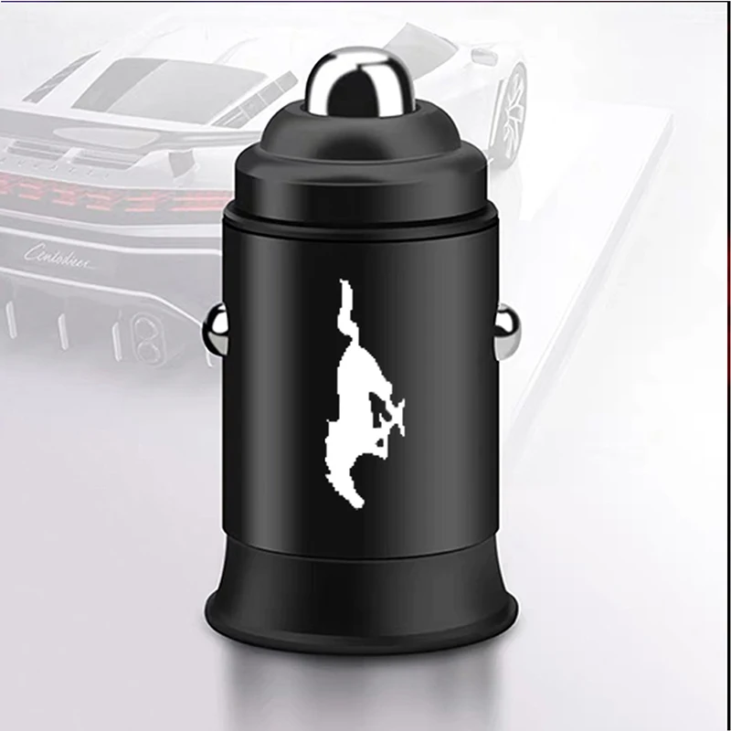 

USB Car Charger Quick Charge Fast Car USB Charger Car-styling for IPhone Xiaomi Mobile Phone for Ford Mustang GT SHELBY