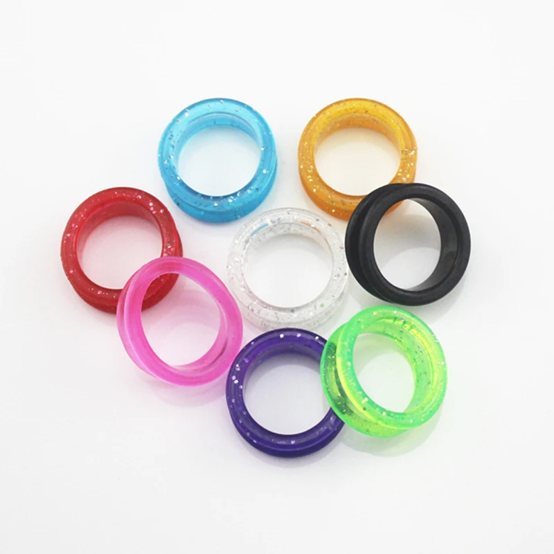 100 шт Новые Красочные Силикагель волос кольцо ножницы s резка парикмахерское