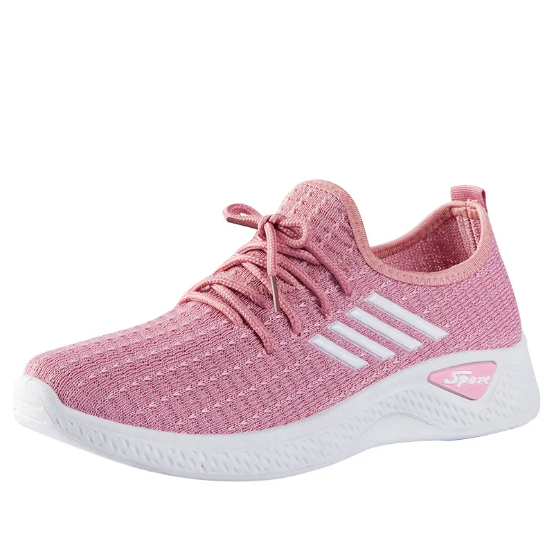 

Fashion Sports Shoes 2021 New Spring and Summer White Shoes Female Students Breathable Casual Middle-aged and Elderly Shoes