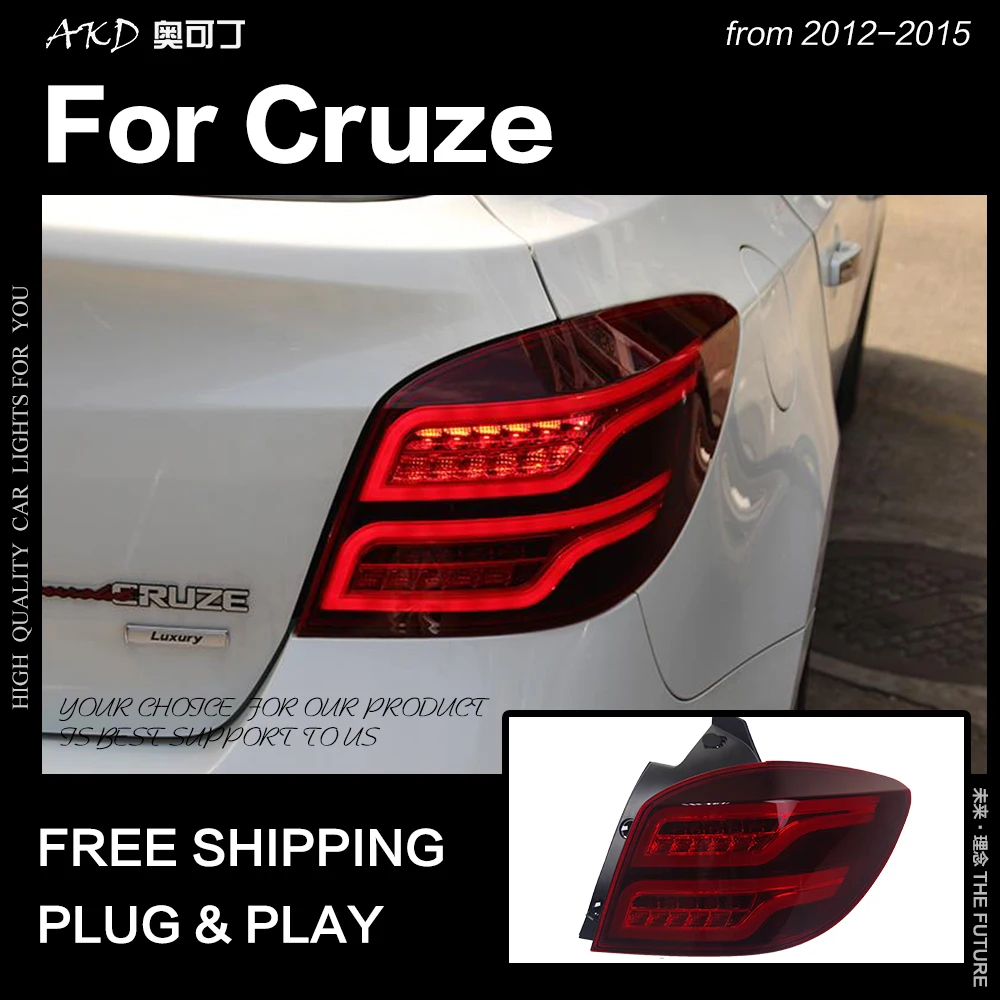 AKD автомобильный Стайлинг для Chevrolet Cruze светодиодный задний фонарь s 2012 2015 DRL