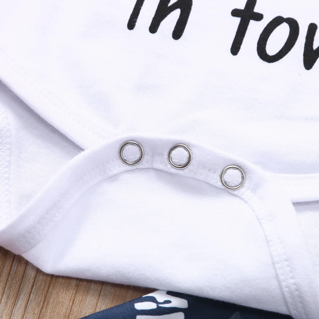 Комплект одежды из 3 предметов для маленьких мальчиков Рождественская футболка с