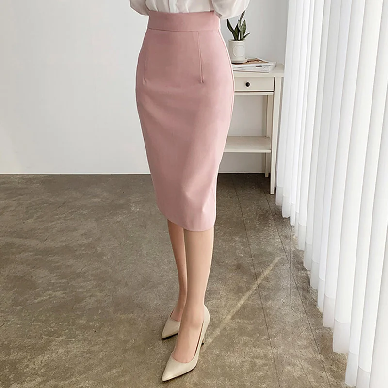 

Осенне-зимняя юбка с цветами и надписью, Женская одноступенчатая юбка, новый стиль, офисный костюм, юбка средней длины, профессиональная юбк...