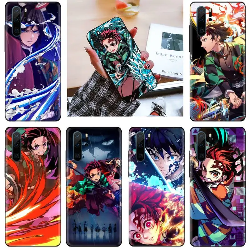 

Demon Slayer Anime Funda Phone Case For Huawei P9 P10 P20 P30 Pro Lite smart Mate 10 Lite 20 Y5 Y6 Y7 2018 2019