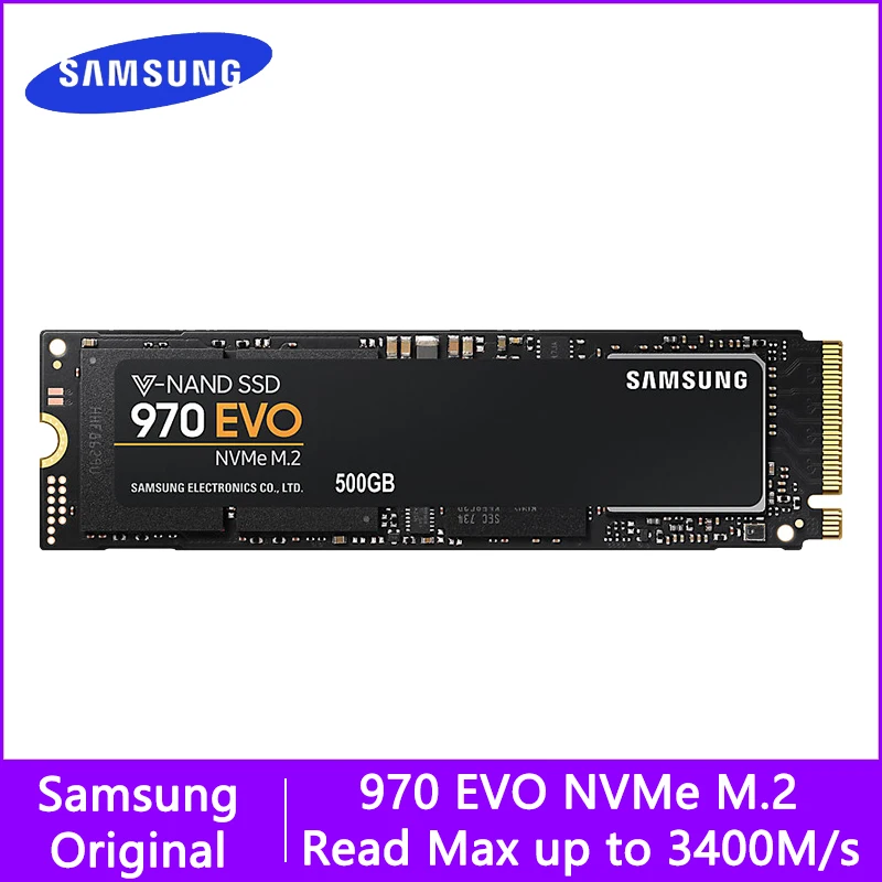 SSD SAMSUNG M.2 SSD M2 1TB 500G 250G HD NVMe SSD Hard Drive HDD Hard Disk 1 TB 970 EVO Solid State PCIe for Laptop Computer