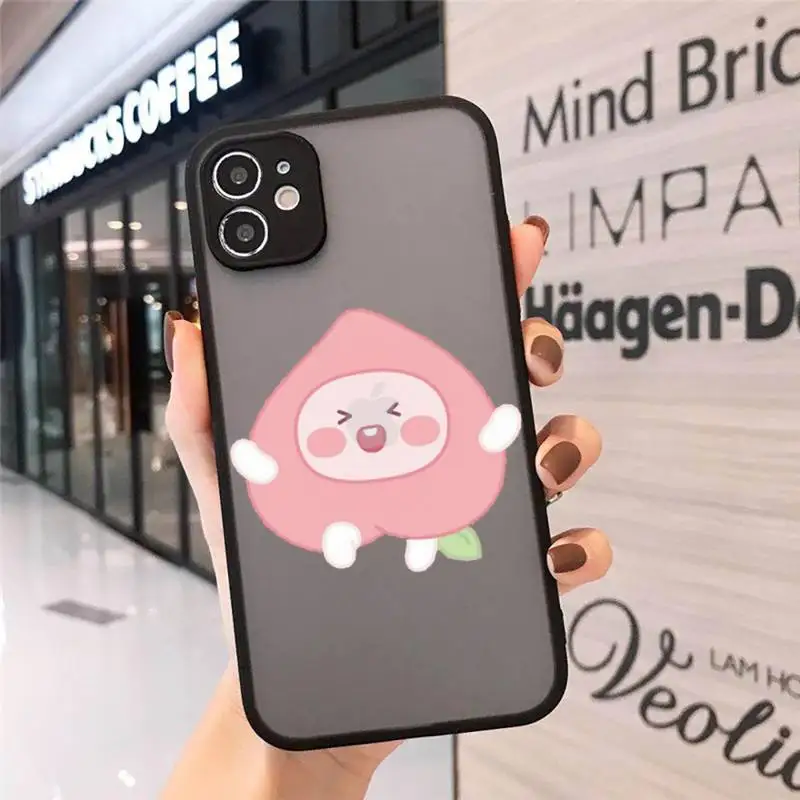 

Delicious Summer day Peache Phone Cases matte transparent For iphone 7 8 11 12 plus mini x xs xr pro max cover