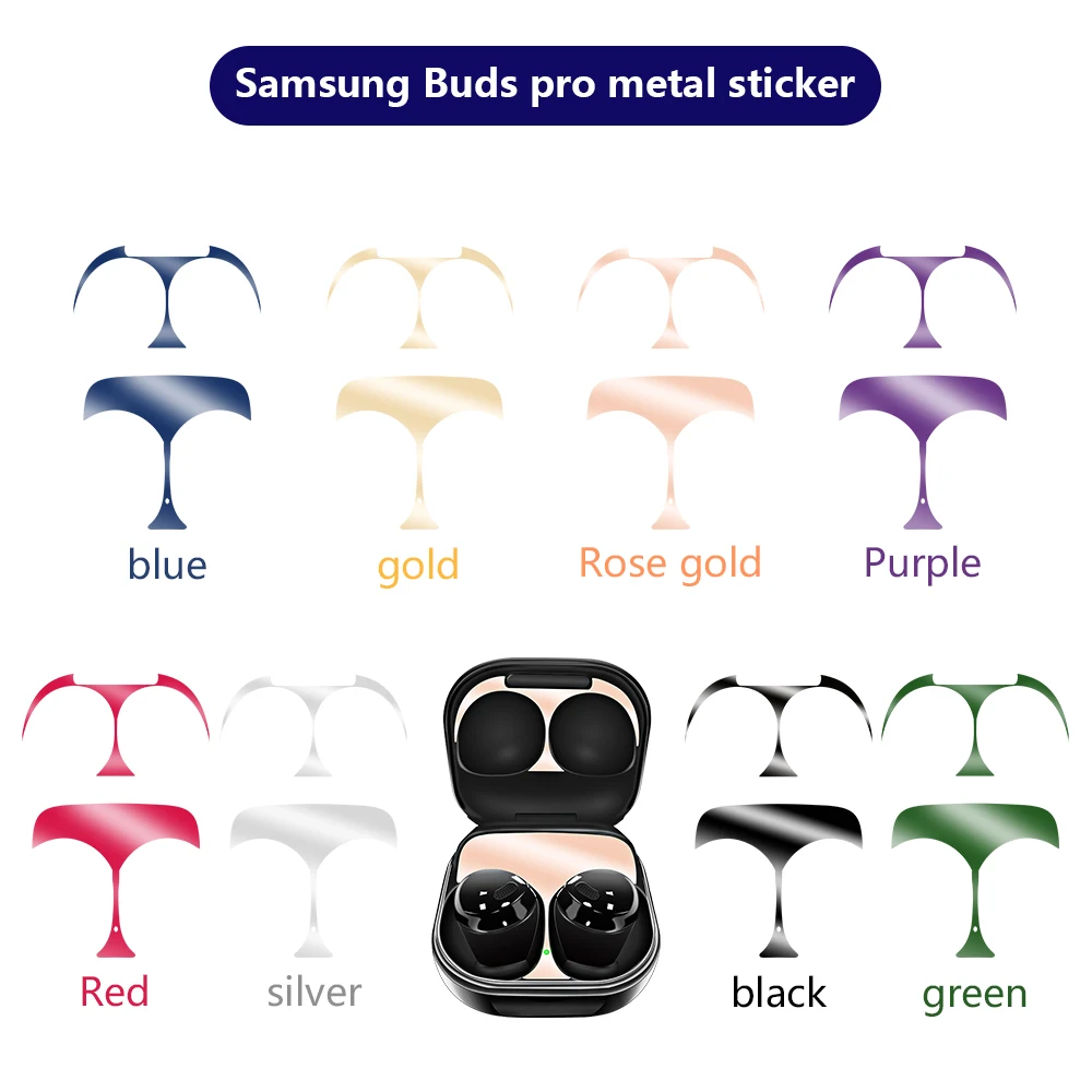 

Dust Proof Metal Sticker Film For Samsung Buds Pro