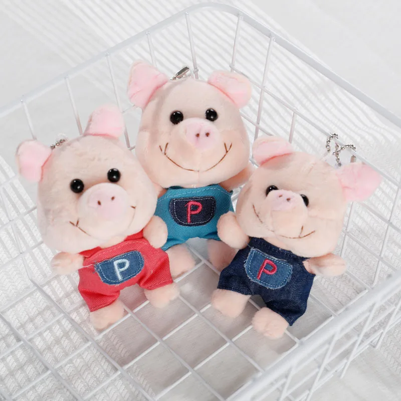 

Strap Pig Plush Toy Mobile Phone Key Ring Pendant Backpack Accessories Children's Play House Toys Children's Small Gifts