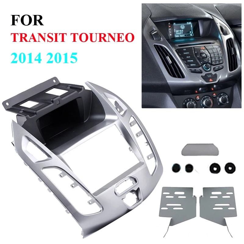 2 Din Car Fascia Radio Panel DVD Frame Install Kit for FORD Transit Connect, Tourneo Connect 2014 2015