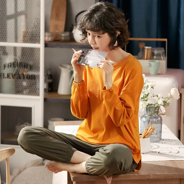 2021 Spring Autumn New Products Lovely Japanese Short Sleeve  Pajamas Women's Home Wear 2Pcs Set Female Sleepwear Nightwear