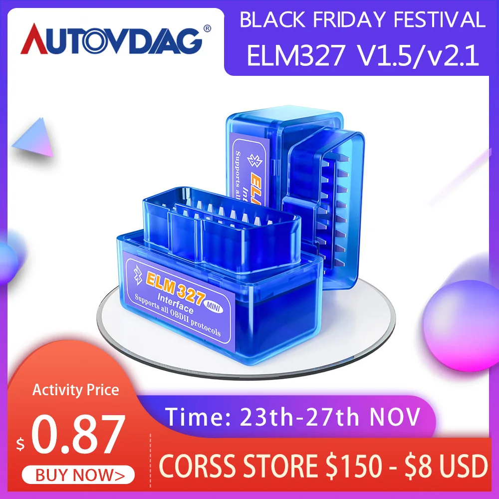 ELM327 v1.5 OBD2 автомобильные аксессуары автомобильный диагностический инструмент ELM