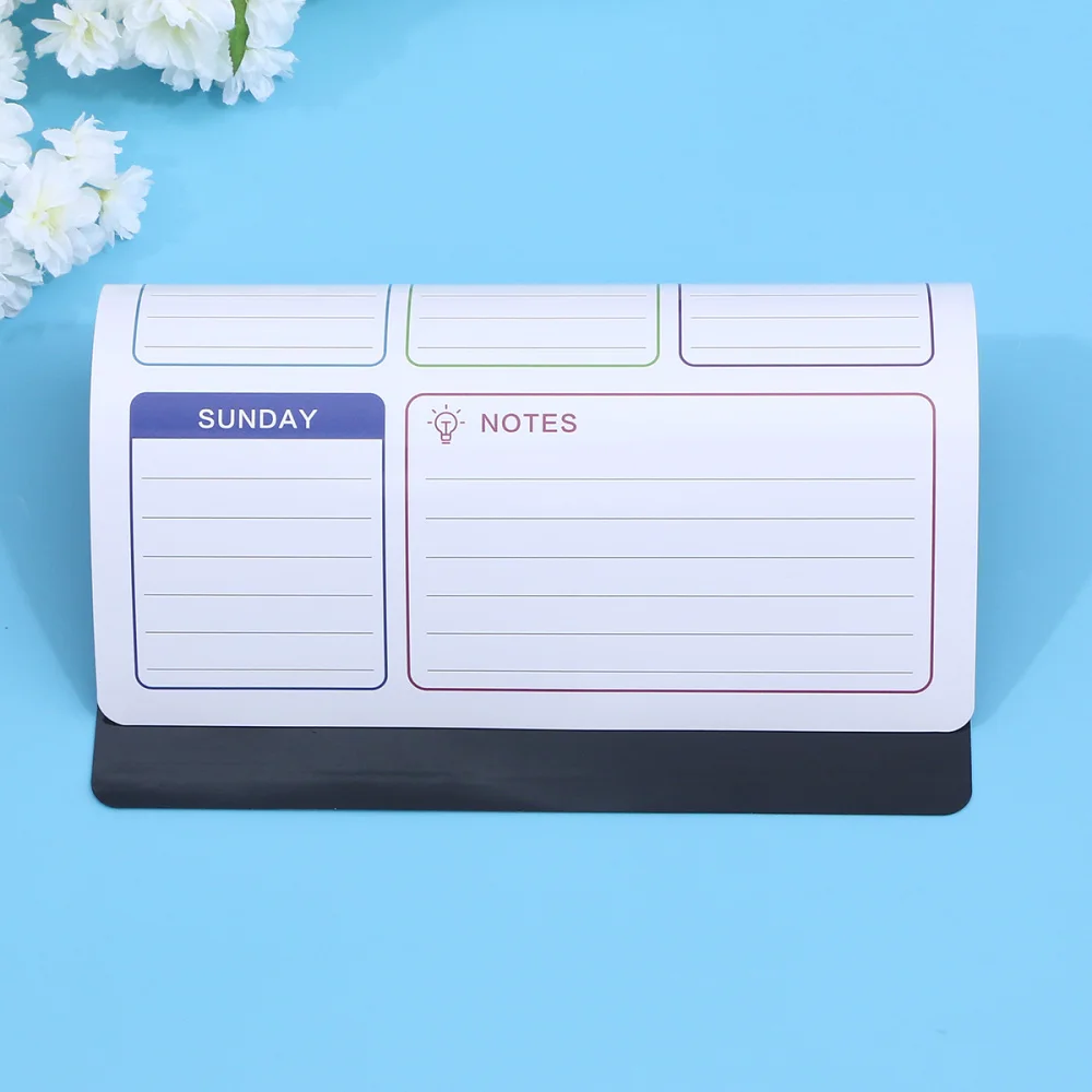 

1pc Erasable Magnetic Plan Paste Weekly Planner Schedule Sticker Message Board for Home Shop Refrigerator
