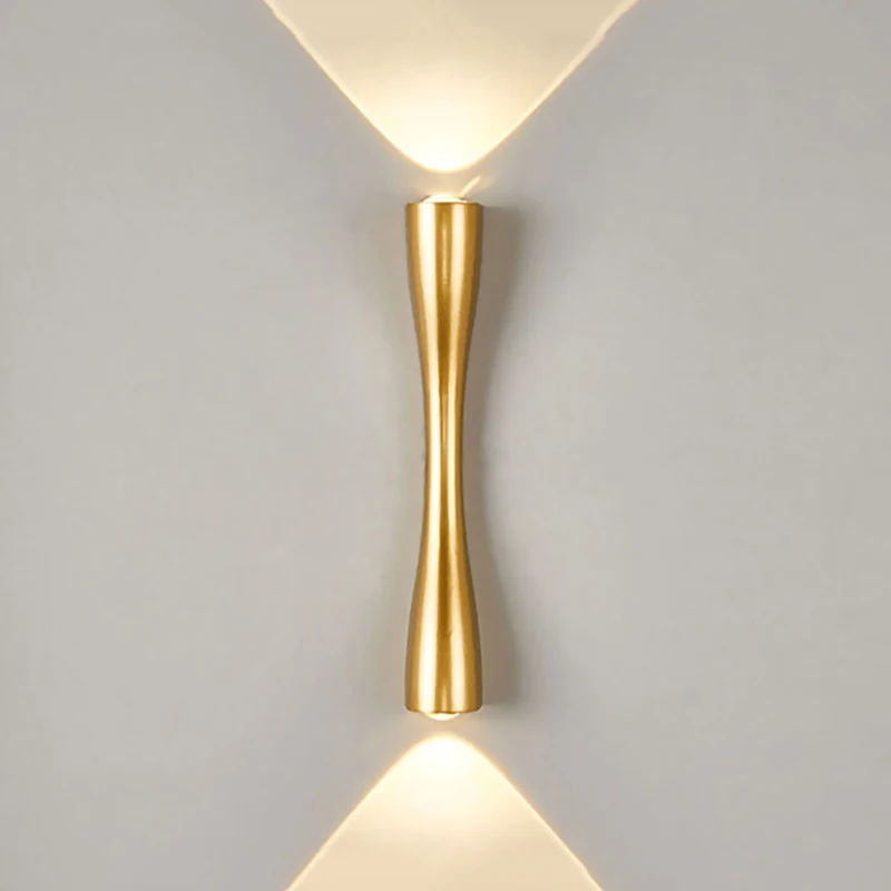 

Nordic minimalist LED wall lamp 6W outdoor waterproof IP54 garden lamp living room bedroom bedside stairs long horn wall lamp