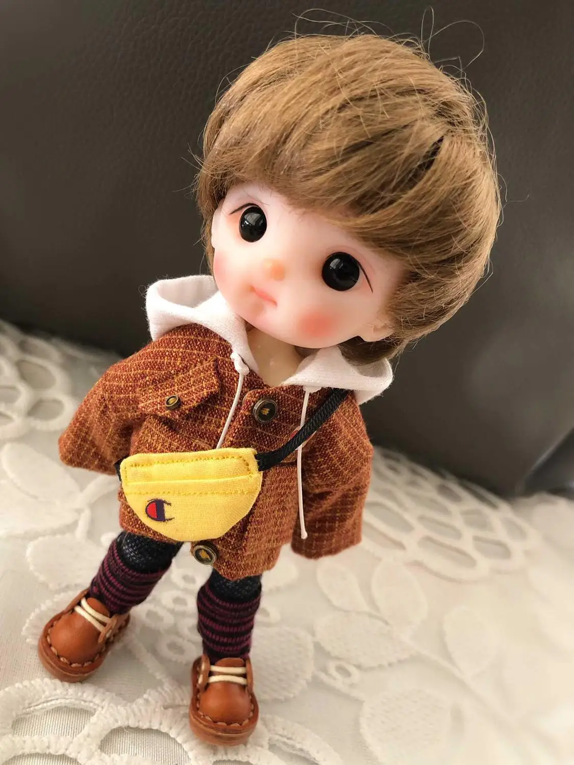 11 OB11 кукла голова Кастомизация 1/8 BJD куклы OB Полимерная глина - Цвет: 11