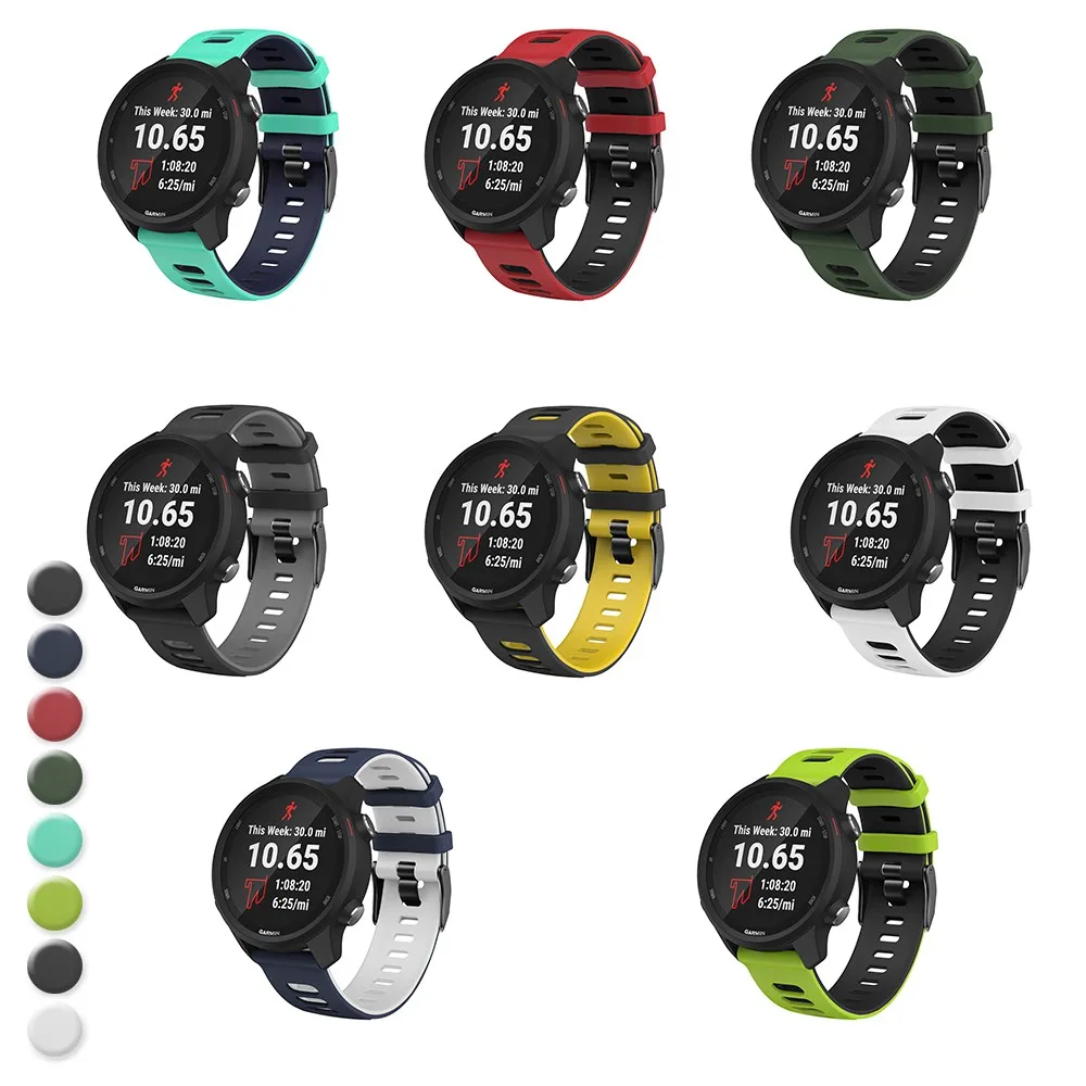 

eiEuuk Soft Silicone Watchband Wrist Strap Replacement for Galaxy Watch Active/Galaxy Watch 42mm/Gear Sport/garmin 245