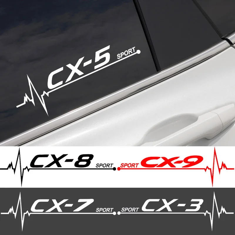 Фото Наклейки на боковое окно автомобиля 2 шт. наклейки для Mazda Cx3 Cx5 Cx7 Cx8 Cx9 | Автомобили