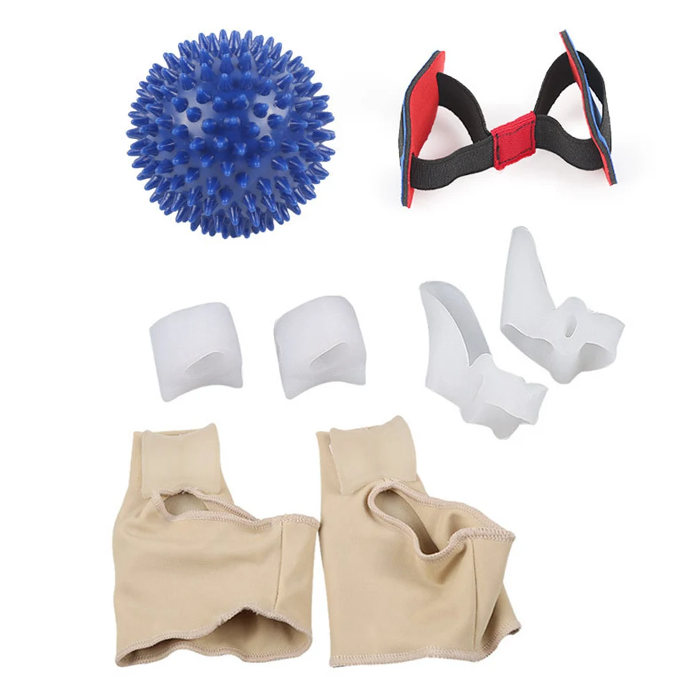 

8pcs/set Toe Separator Hallux Valgus Corrector Big Toe Straightener Bunion Corrector Relief Protector SEBS Foot Care Tools