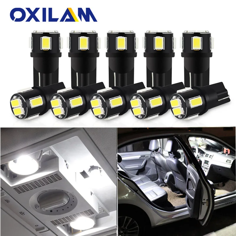 СВЕТОДИОДНЫЙ Автомобильный Фонарь 10x T10 W5W для Skoda Octavia Rapid Fabia Favorit Felicia Roomster Superb Yeti 12