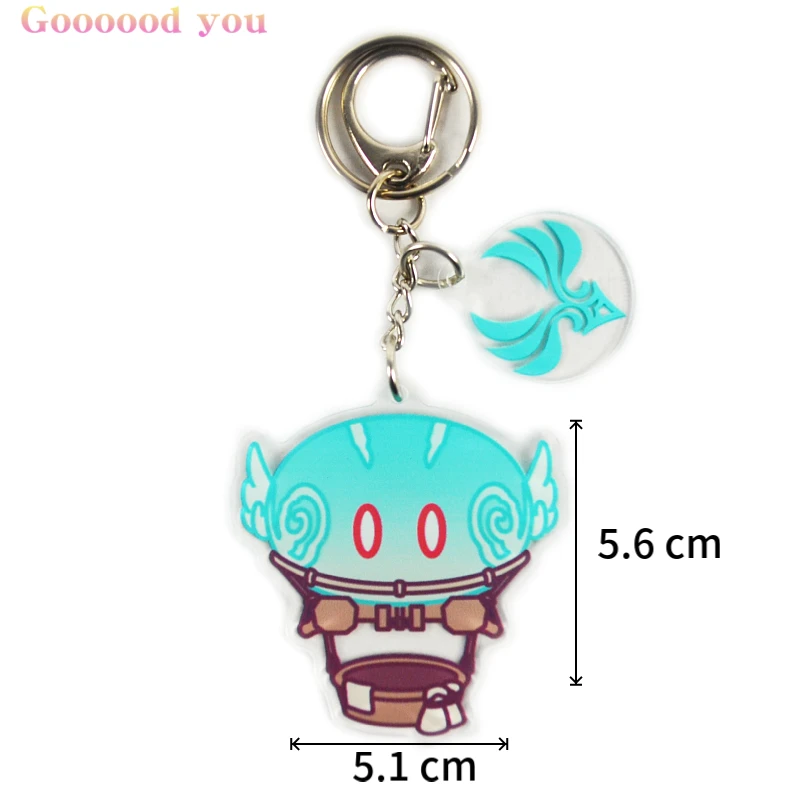 

Anime Keychains Geshin Impact Slime Key Chain Accessories Game Cute Monster Bag Pendants Lovely Keyring For Fans Friends Gifts