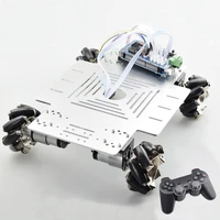 25kg big load smart rc mecanum wheel robot car chassis kit omni platform with ps2 mega2560 controller for arduino project