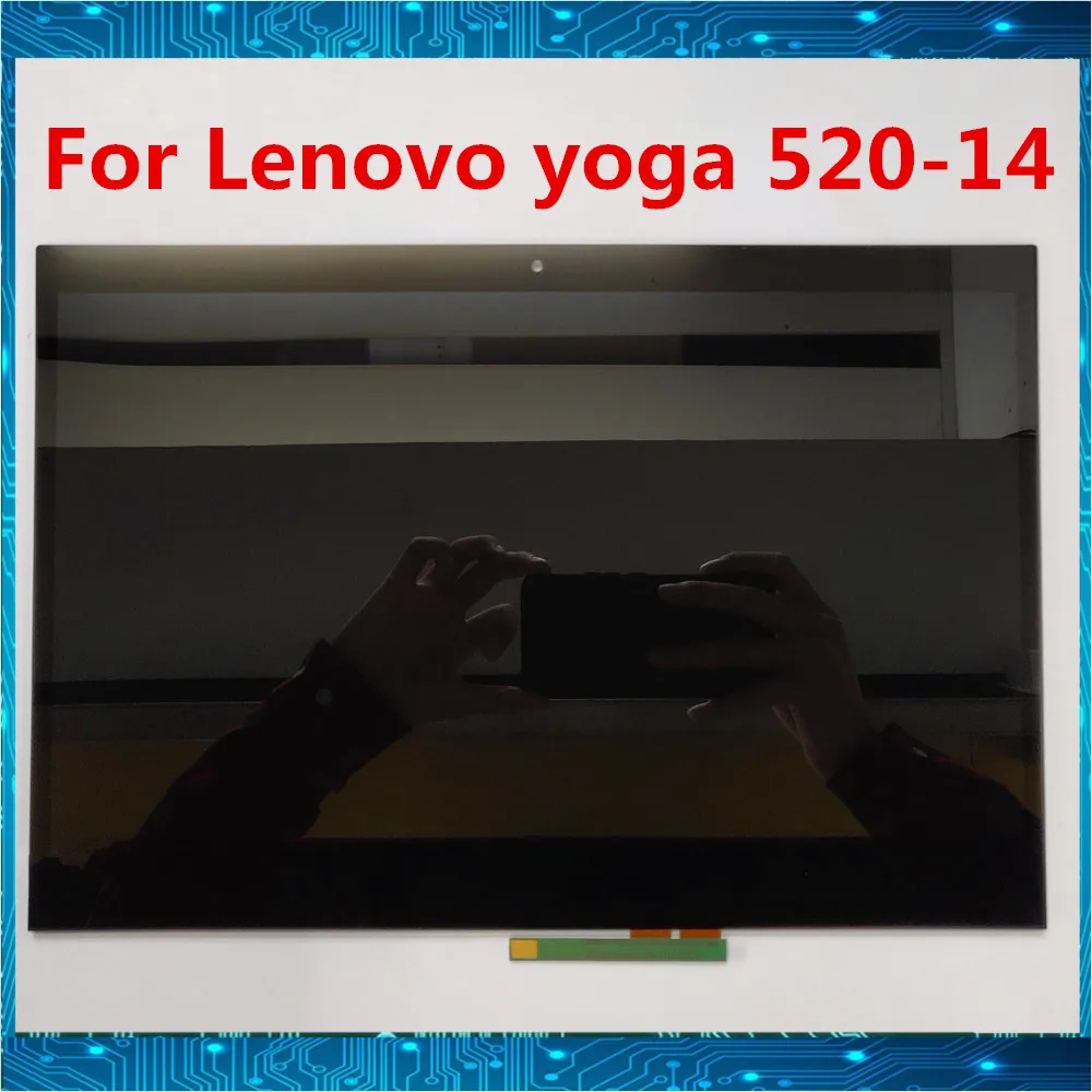 Оригинал для lenovo Yoga 520 14 14IKB Flex 5 ноутбук сенсорный ЖК экран дигитайзер сборка 1366*768