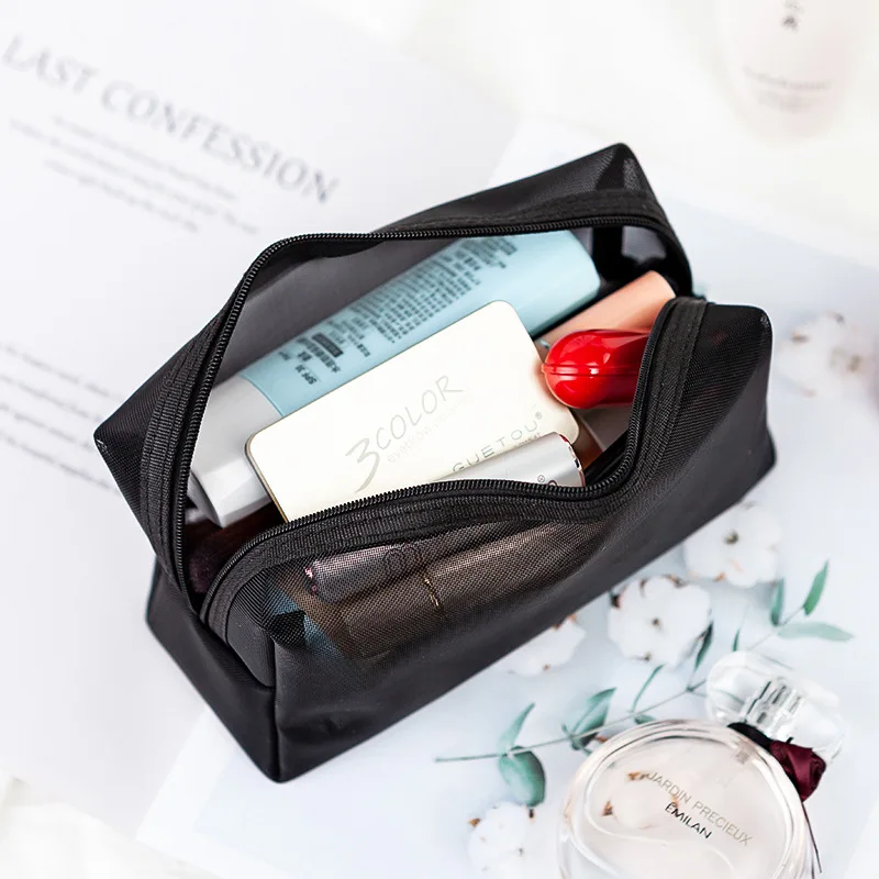 

Refreshing Cool Summer Mesh Necessaire Makeup Bag Cosmetic Bags for Women Pouch Organizer Case for Cosmetics CB041
