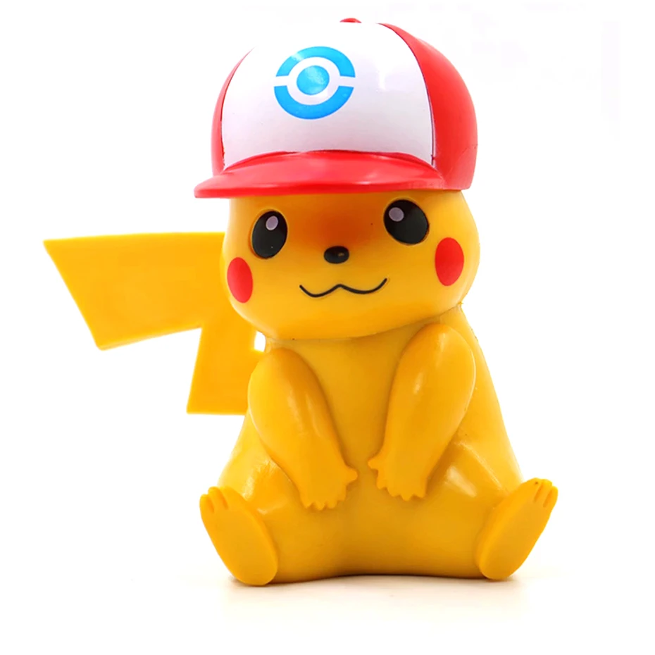 

10 13 18cm Kawaii Angry Pikachu PVC Action Figure Anime Cartoon Pokemon Figurine Collection Model Kids Toys Christmas Birthday G