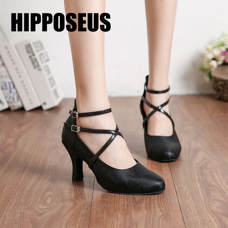 Hipposeus танцевально обувь для девушек и женщин Женская Обувь бальных танцев