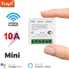 Tuya WIFi Mini 2 Way on-off Switch, Tuya Smart Breaker, лестничный двойной переключатель управления, совместим с Alexa и Google Home
