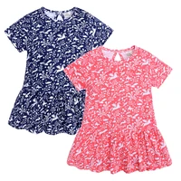 girls summer clothes 2021 short sleeve new fashion kids printed unicorn dresses princess costumes for 1 6y