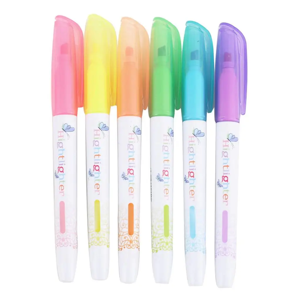 Шесть цветов маркер гелевый Библейский цветные маркеры учебный набор школьные