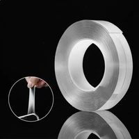 reusable nano adhesive tape clear double sided tape removable transparent tape anti slip sticker traceless for home supplie