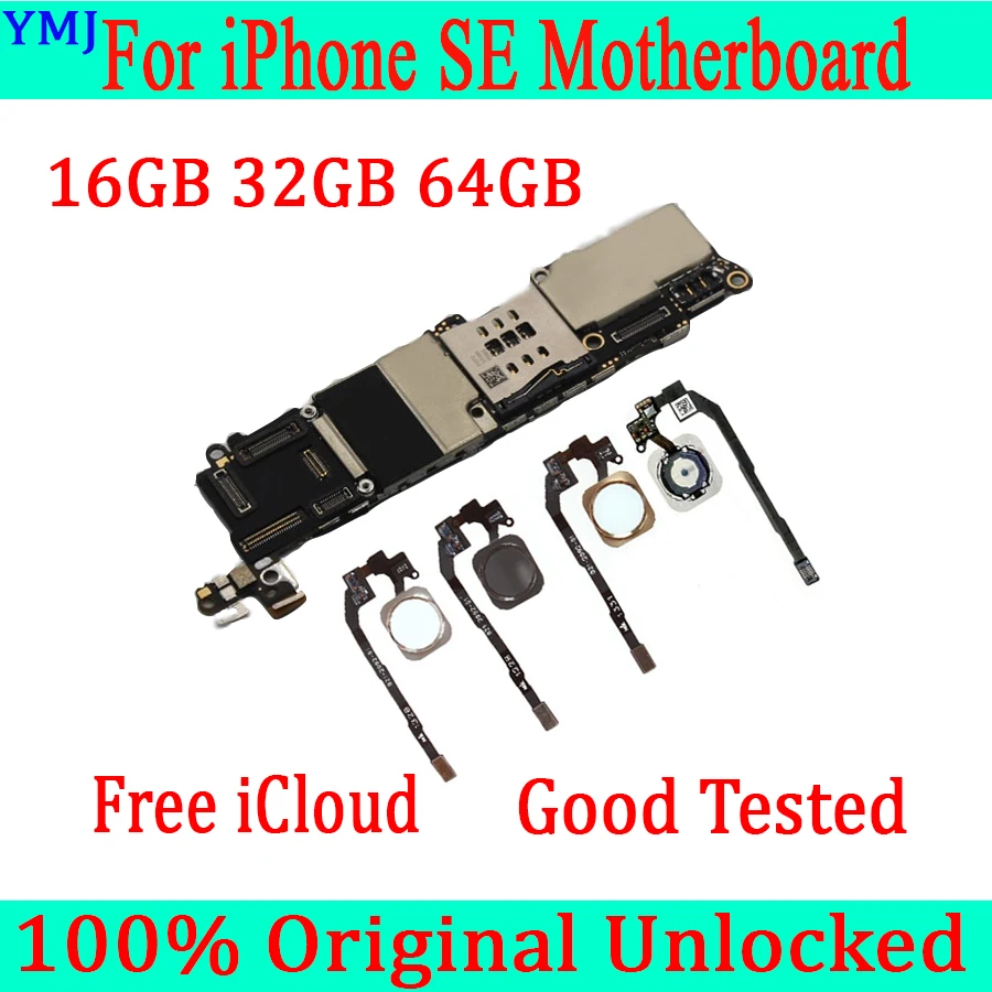 С сенсорным идентификатором для материнской платы iphone SE оригинальная