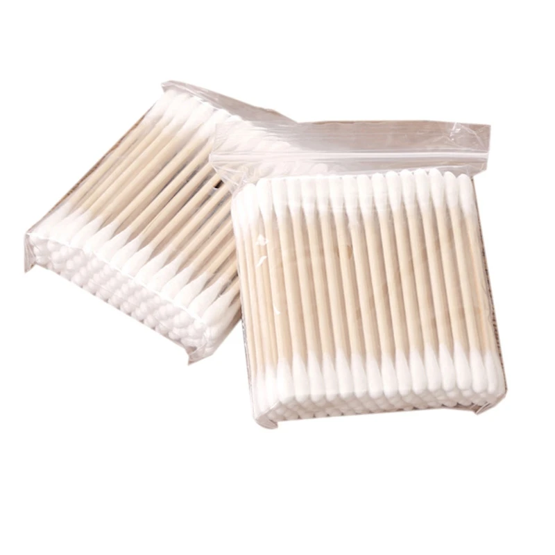 

3000Pcs Double Head Disposable Makeup Cotton Swab Soft Cotton Buds For Wood Sticks Nose Ears Cleaning Tools