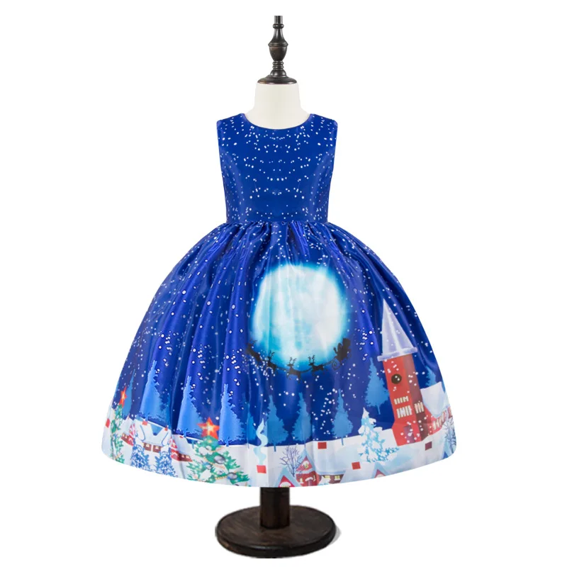 2019 Hot Sale Christmas Princess Dress for Girls Summer Tutu Wedding Birthday Dresses Costume Prom Design | Свадьбы и торжества