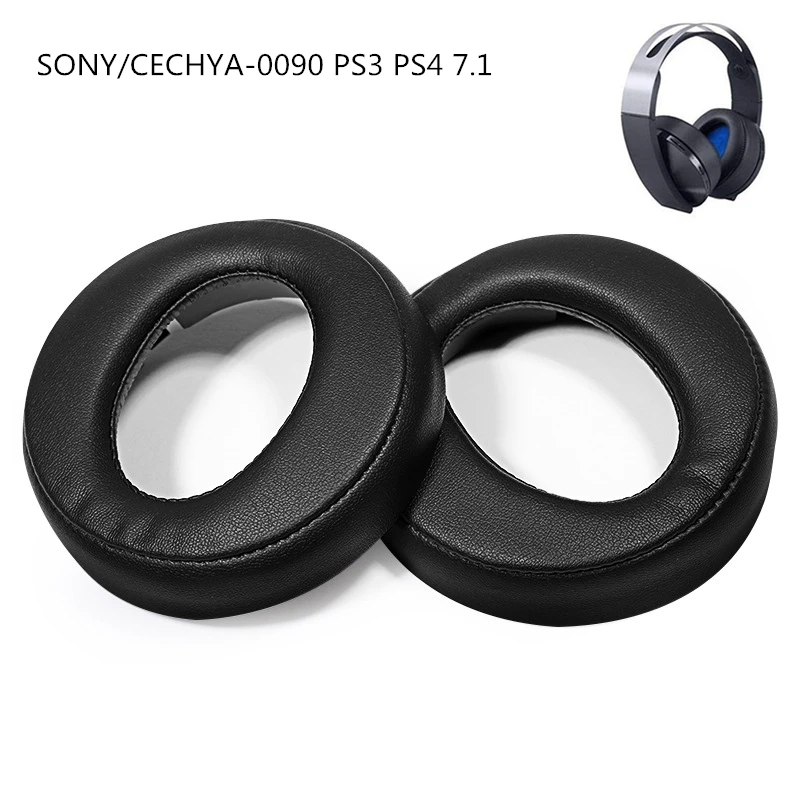 Амбушюры для SONY CECHYA-0090 PS3 PS4 7 1 Platinum сменные кожаные поролоновые амбушюры круглая