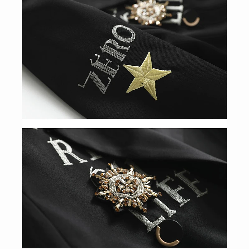 2021spring autumn new small suit women coat Korean version design niche sense loose personality embroidery fashion casual tops47