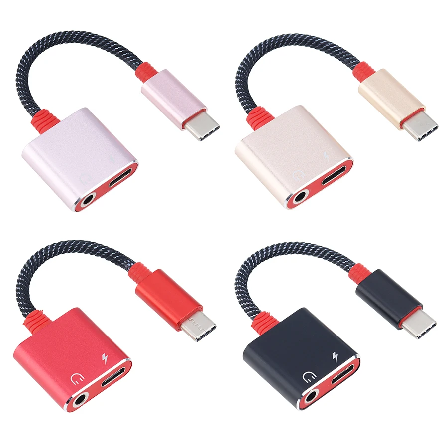 

Адаптер для наушников 2 в 1, USB Type C на 3,5 мм