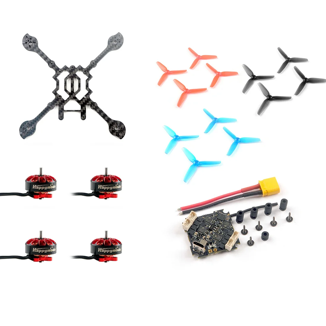 

Комплект аксессуаров для гоночного дрона Larva X HD FPV, комплект аксессуаров «сделай сам», рамка 125 мм, Контроллер полета Crazybee F4 PRO V3.0 EX1203 1203, двигатели 6200KV
