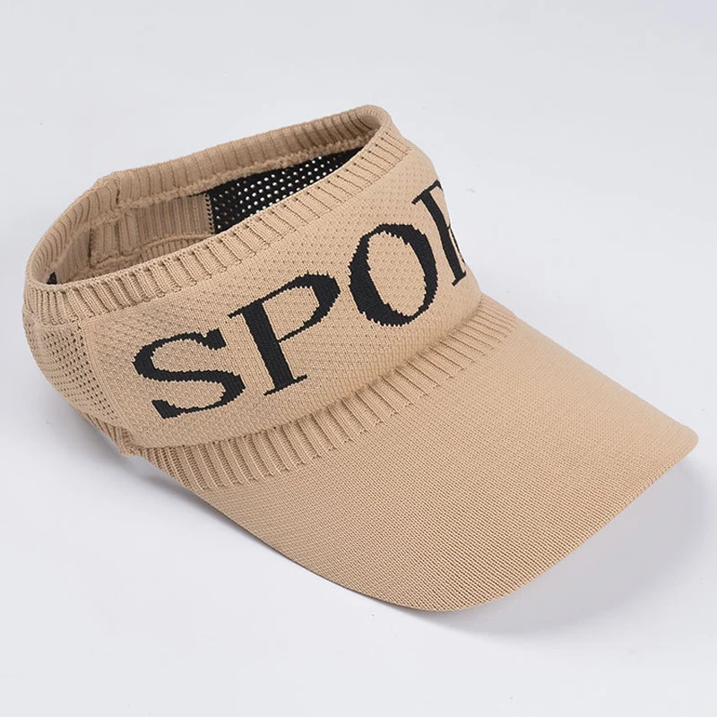 

Summer Women's Hat Outdoor Baseball Cap Sports Empty Top Hat Casual Letter Breathable Sun Protection Knitted Hat For Women