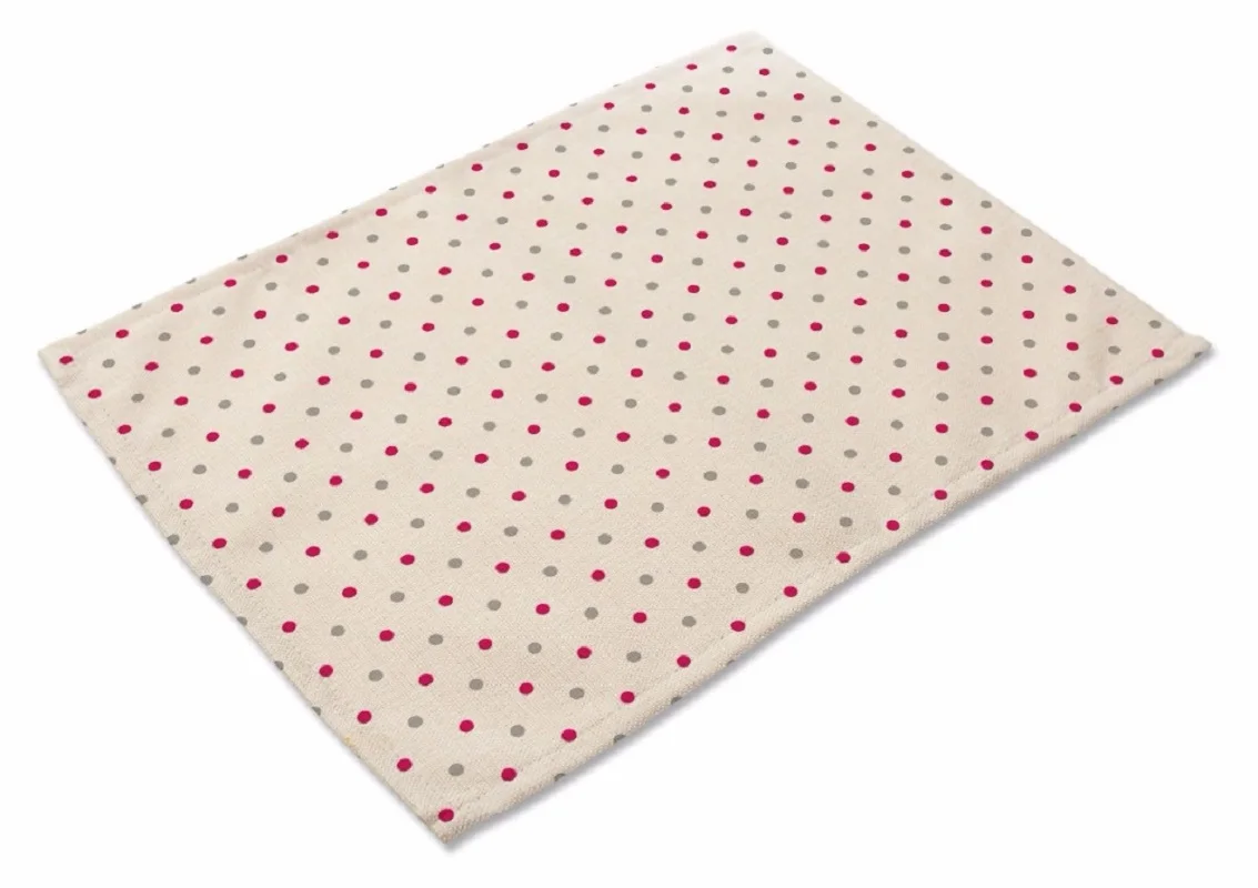 CAMMITEVER Korean Pink Grey Dots Lines Waves Table Cup Mat Coffee Placemat Geometry Printed Anti-fade Home Decor for Girls | Дом и сад