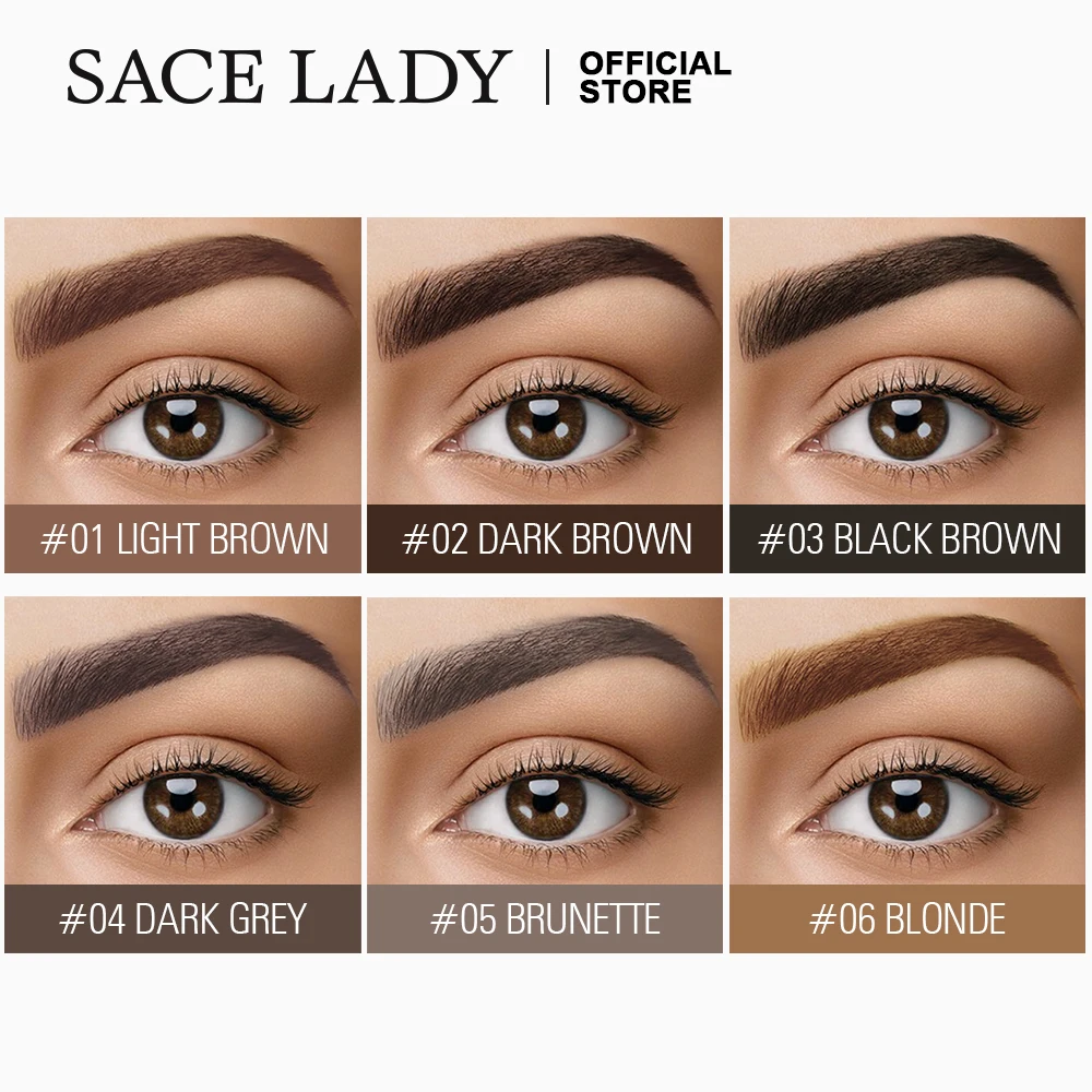 SACE LADY Long Lasting Eye Liner Pencil Waterproof Eyebrow Gel Black Eyeliner Tint Paint Makeup Brush Set Cosmetic Wholesale | Красота и